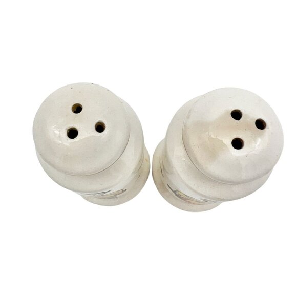 Vintage Ceramic Salt & Pepper Shakers With Hand-Painted Folk Art Design 3.5 in - Picture 2 of 6
